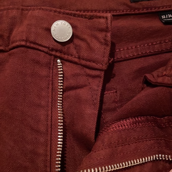 Bonobos Stretch travel jeans 33/34 Tailored fit- burgandy - Picture 8 of 9